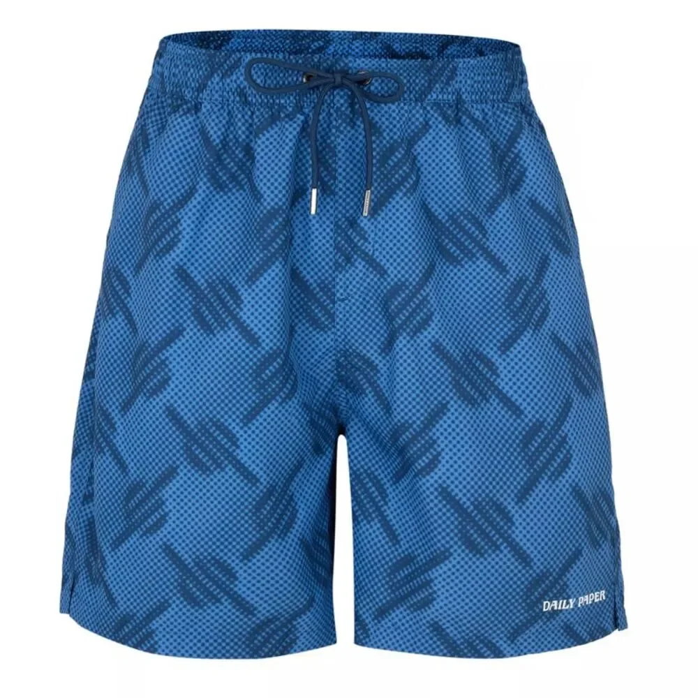 Daily Paper Mens Dotted Swim Shorts / Quiet Blue